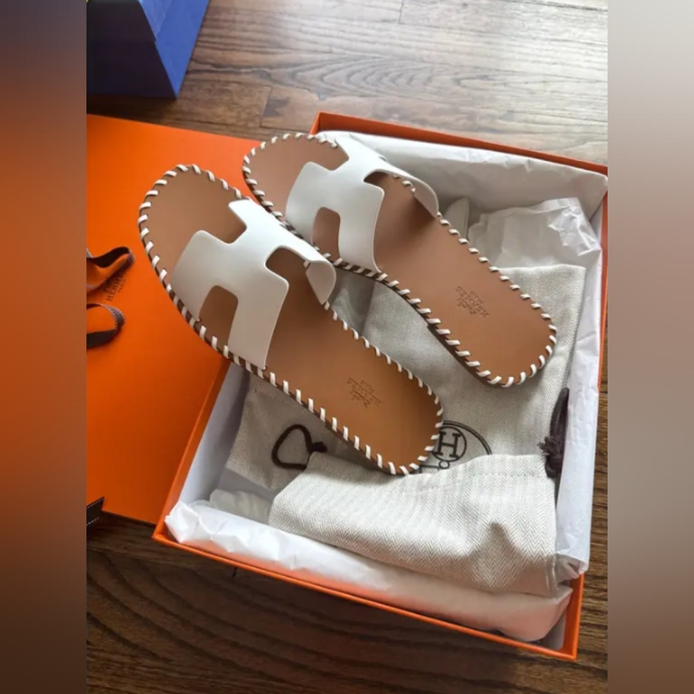 Hermes  leather sandal